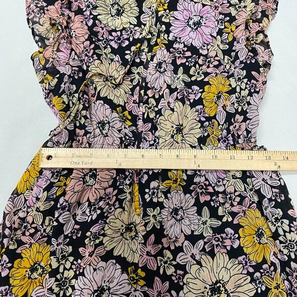 BB Dakota Steve Madden Dark Floral Blossom Dress Small Prairie Whimsical Fairy - Picture 8 of 13